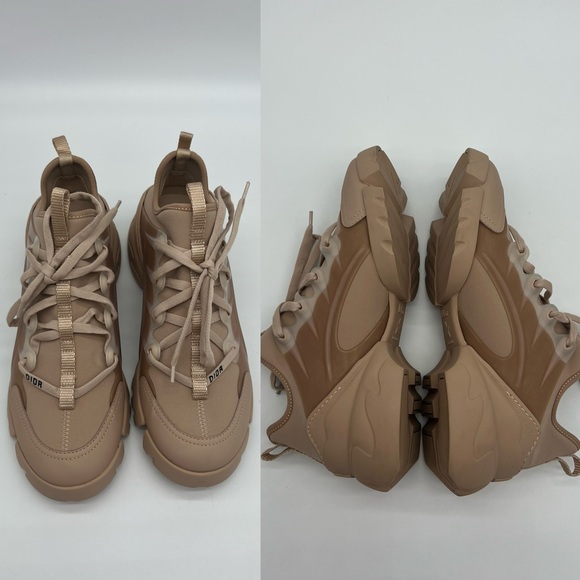 Authentic Christian Dior D-Connect sneakers in nude - Picture 9 of 15